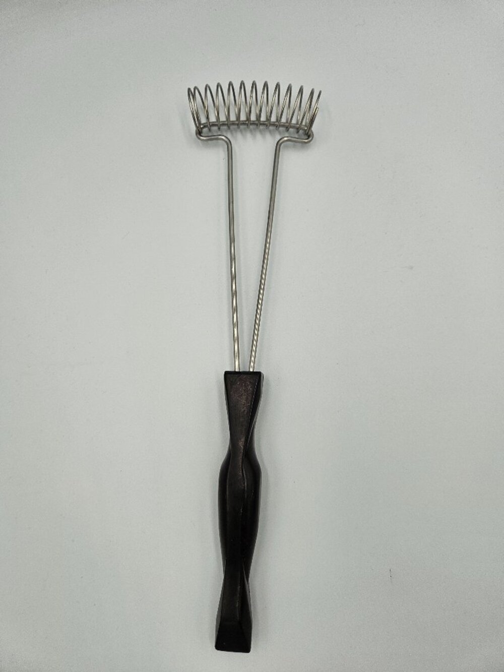 Vintage Cutco #1714 Coil Whisk Egg Beater Brown Handle USA Kitchen Tool